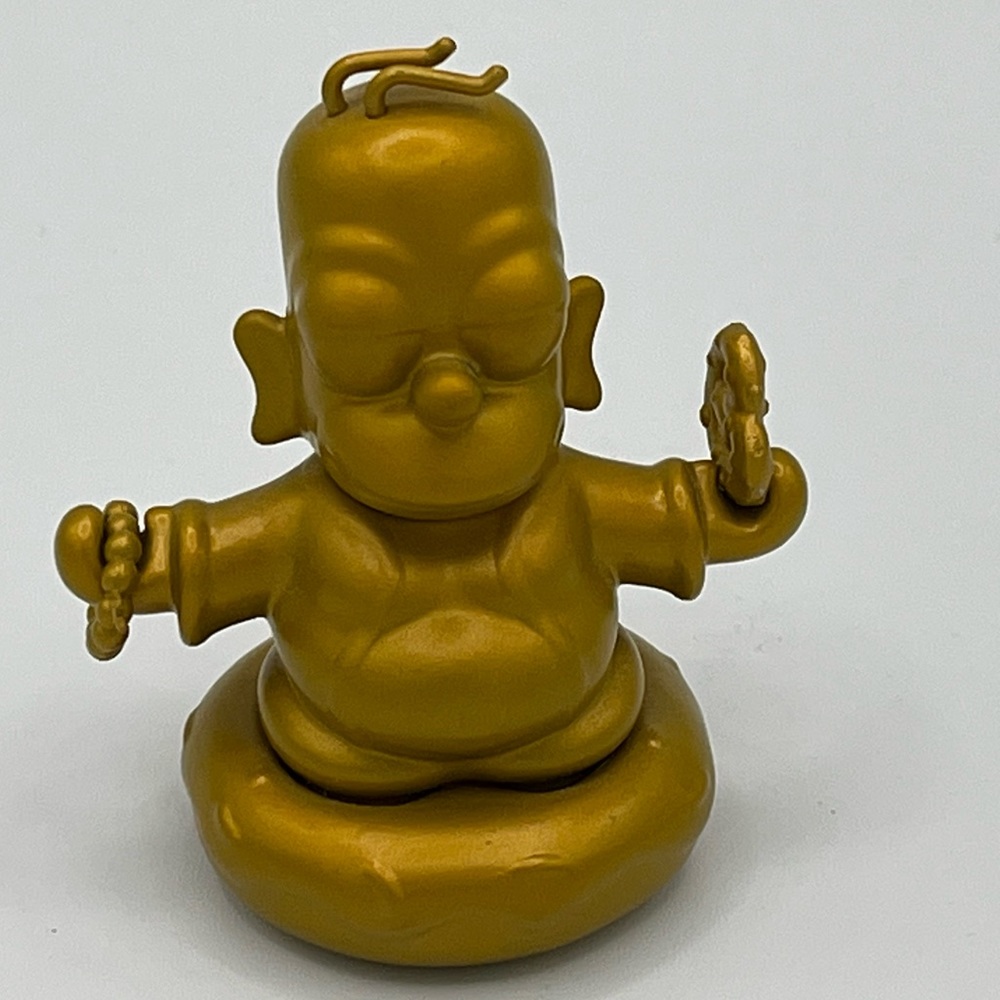 Kidrobot The Simpsons Gold Homer Buddha Vinyl Figure